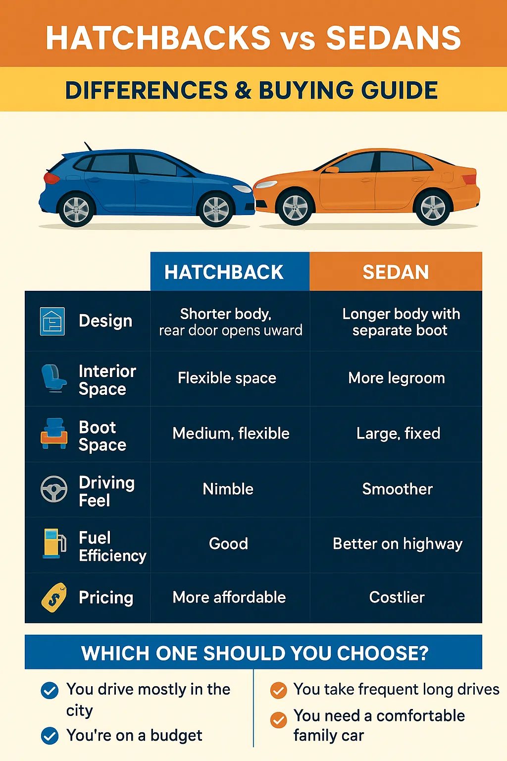 Hatchbacks vs. Sedans: Evolution, Differences & How to Choose the Right One
